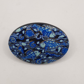 Blauwe broche VERKOCHT