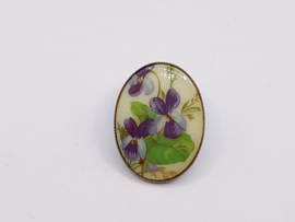 Broche met bloemetjes VERKOCHT