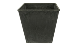 Melamine pot vierkant grijs 13x13x13cm