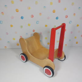 Houten Poppenwagen Combi Van Dijk Toys - Refurbished