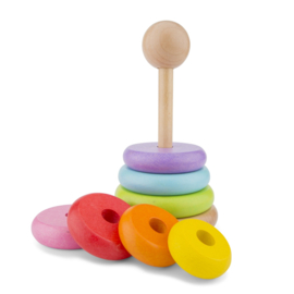 Houten Stapeltoren Groot - New Classic Toys - Nieuw