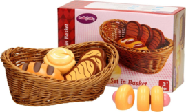 Broodmandje Met Houten Broodjes - Nieuw