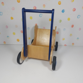 Houten Poppenwagen Combi Van Dijk Toys - Refurbished