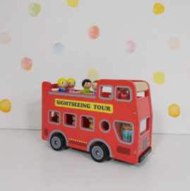 Houten City Tour Bus Van New Classic Toys - Nieuw