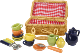 Retro Rieten Picknickmandje - Nieuw