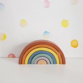 Houten Stapel Regenboog - Nieuw