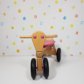 Houten  Roze Loopfiets van Dijk Toys - Refurbished