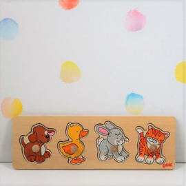 Houten Insteekpuzzel Dieren - Refurbished