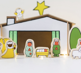 Dick Bruna Houten Kerststal - Nieuw