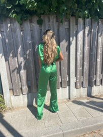 Jumpsuit groen satijn - Isabel oeps... te laat