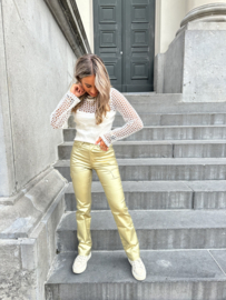 JEANS CARGO  GOUD | SYLVIA