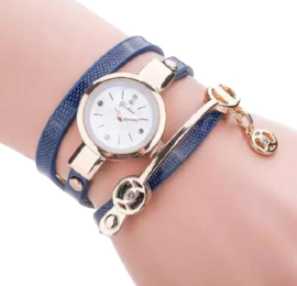 Armbandhorloge blauw