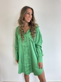 Groene blouse lang - Puk