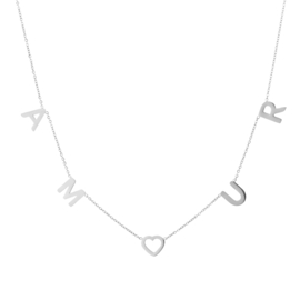 Ketting amour zilver