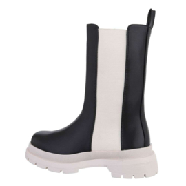 Chelsea Boot zwart/beige Roos, maat 41