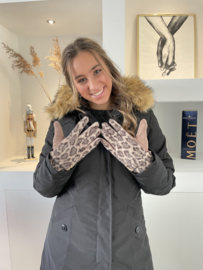 Handschoen luipaard bruin - Rosa