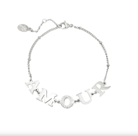 Armband zilver AMOUR
