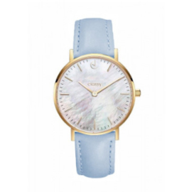 Horloge babyblauw