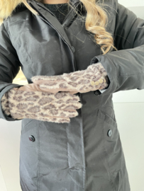 Handschoen luipaard bruin - Rosa