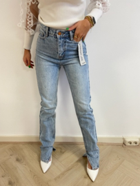 Straight leg jeans split Jente