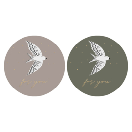 Stickers vogels/Birds - For you goudfolie - 10 stuks