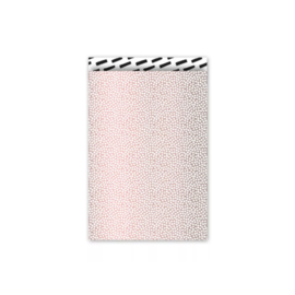 Cadeauzakjes Cozy Cubes - roze/wit/zwart - 12x19 cm - 5 stuks