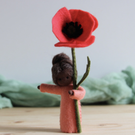 Online patroon - Bloemenkindje Klaproos