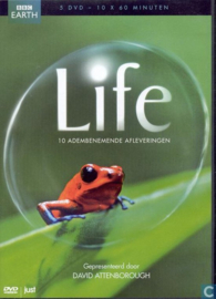 Life - 10 adembenemende afleveringen - BBC, David Attenborough - 5DVD (dvd tweedehands film)