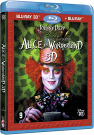 Disney Alice In Wonderland 3D en 2D (blu-ray tweedehands film)