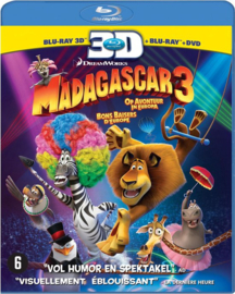 Madagascar 3 3D 2D en dvd (blu-ray tweedehands film)