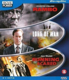 Rambo - Lord of War - Running Scared 3-pack (blu-ray tweedehands film)