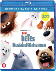 Huisdiergeheimen 2D, 3D en dvd (blu-ray nieuw)