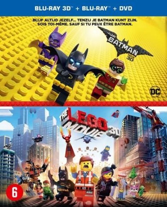 Lego batman movie plus lego movie 3D, 2D en dvd (blu-ray nieuw)