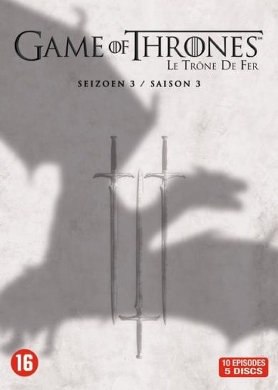 Game of thrones seizoen 3 (dvd nieuw)
