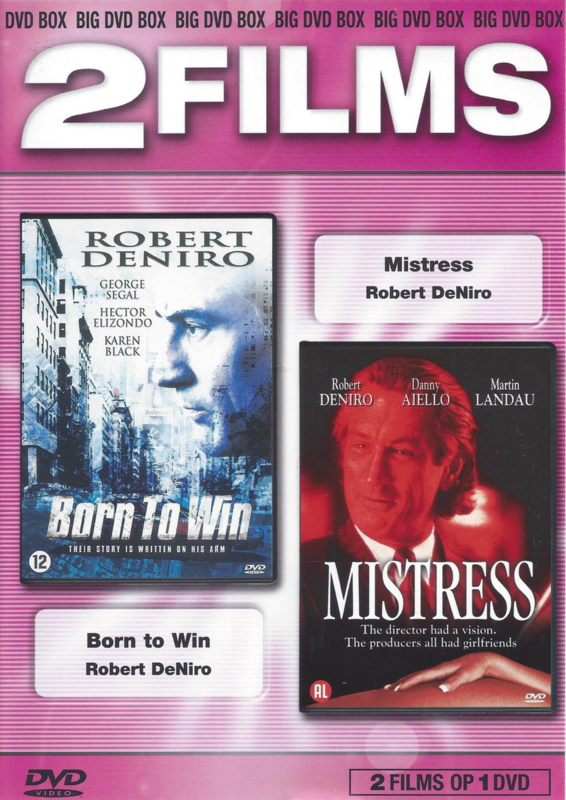 2 films in 1 Born to win en Mistress (dvd tweedehands film)