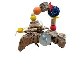 Kurk plateau  met speelgoed