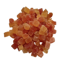 Gedroogde papaya blokjes