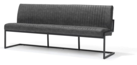 Eetkamerbank Belgie - 215 cm - Micro Leder - Antraciet
