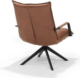 Draaifauteuil Floris - Micro Leder - Cognac