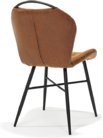 Eetkamerstoel Finn - Micro Leder - Cognac