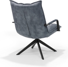 Draaifauteuil Floris - Velvet - Blauw