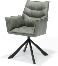 Eetkamerstoel Dani - 360 graden draaibaar Cowboy Olive