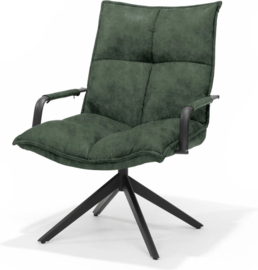 Draaifauteuil Floris - Velvet - Groen