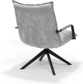 Draaifauteuil Floris - Velvet - Grijs