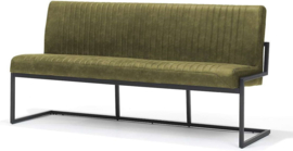 Eetkamerbank Belgie - 185 cm - Micro Leder - Groen