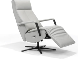 Relaxfauteuil Jesse - met accu - 70x83x113 cm - echt leer - beige