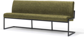 Eetkamerbank Belgie - 215 cm - Micro Leder - Groen