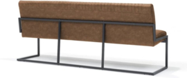 Eetkamerbank Belgie - 215 cm - Micro Leder - Cognac