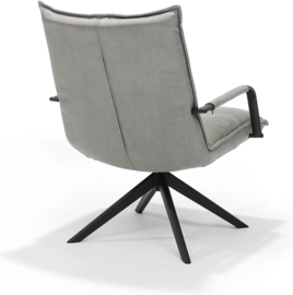 Draaifauteuil Floris - Micro Leder - Grijs