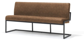 Eetkamerbank Belgie - 185 cm - Micro Leder - Cognac